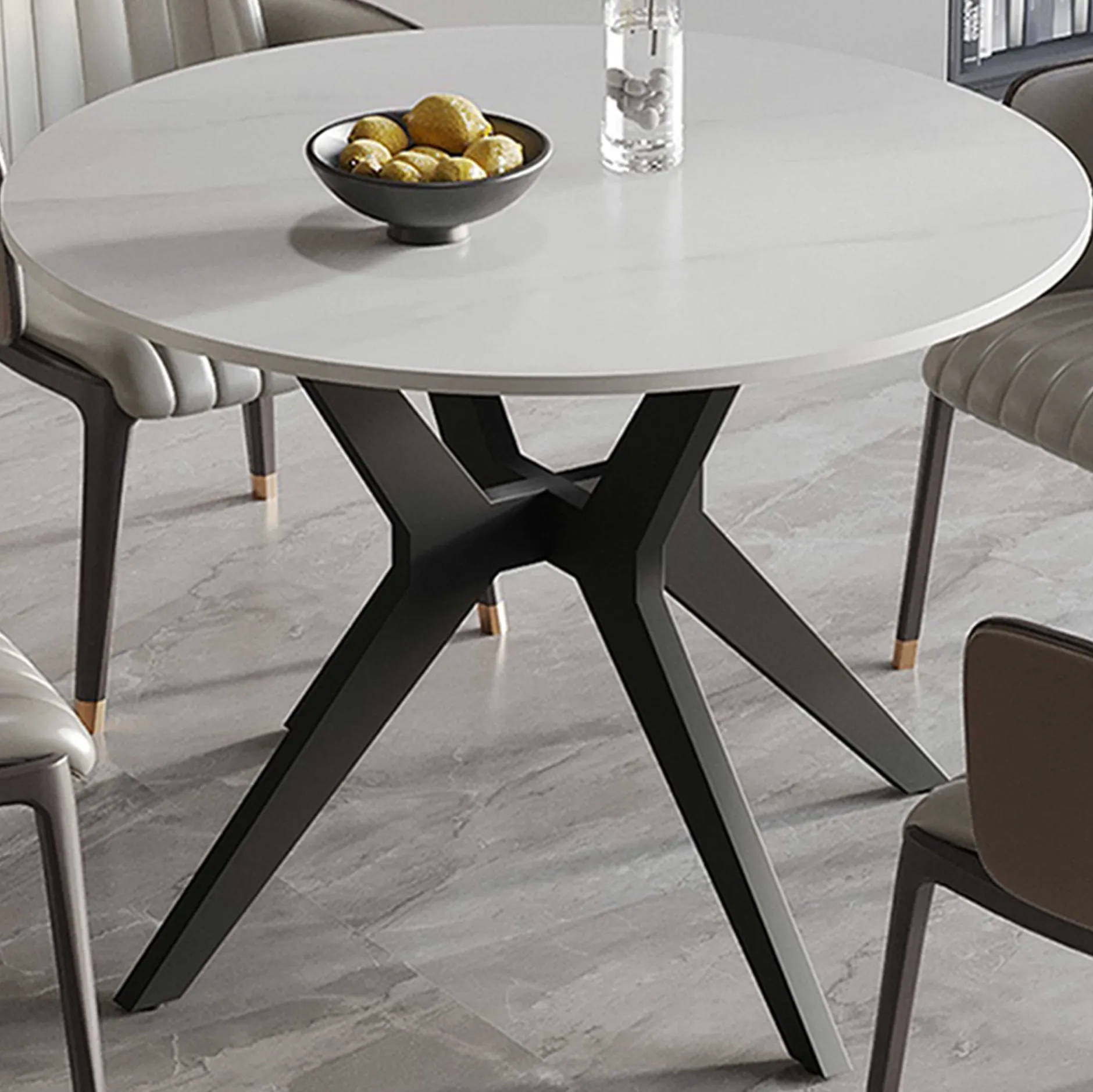 Runder Tisch Apollo | Ø110 x 76 cm | Weiß