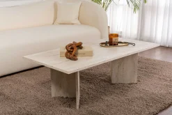 Sabin Couchtisch | 100 % MELAMIN | Travertin