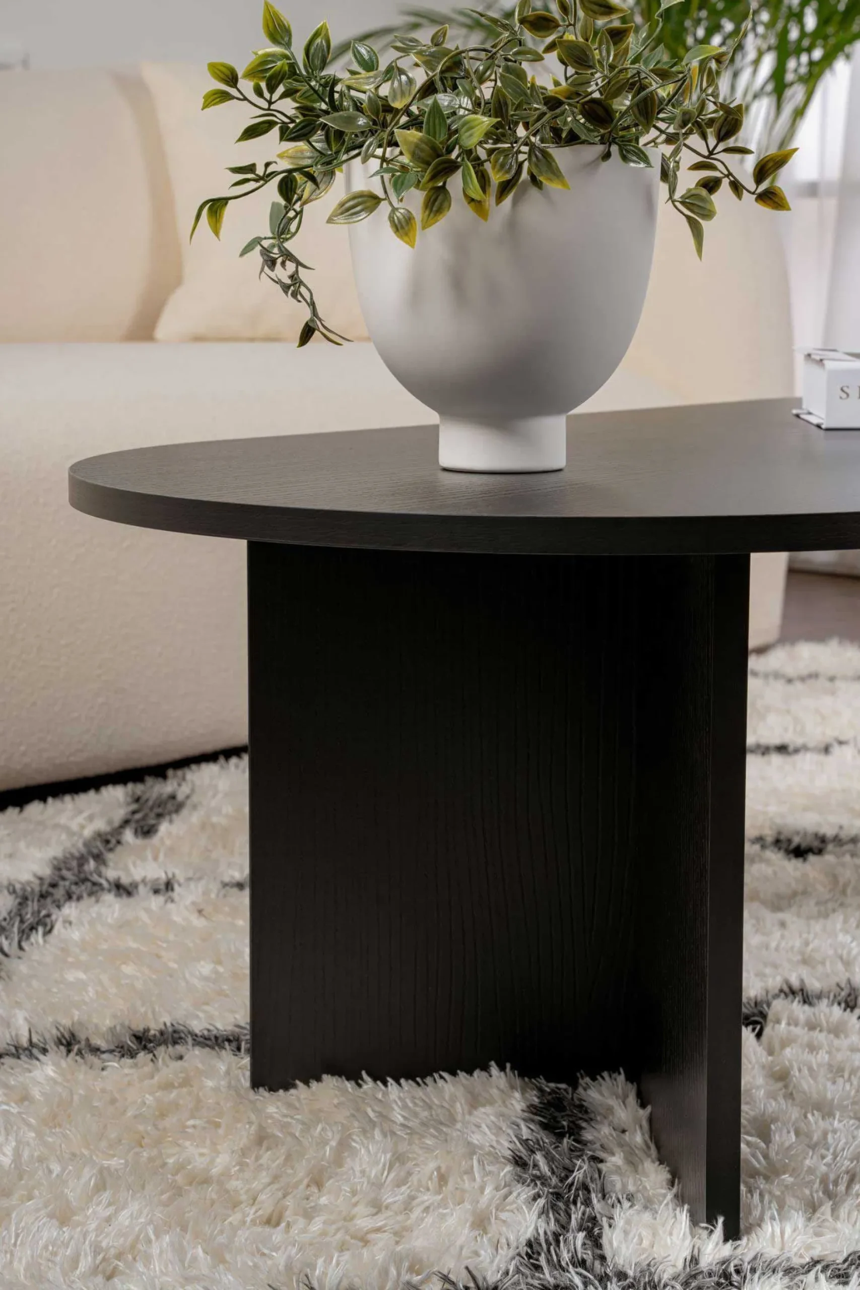 Sable Couchtisch | 100% MELAMIN | Holz Schwarz
