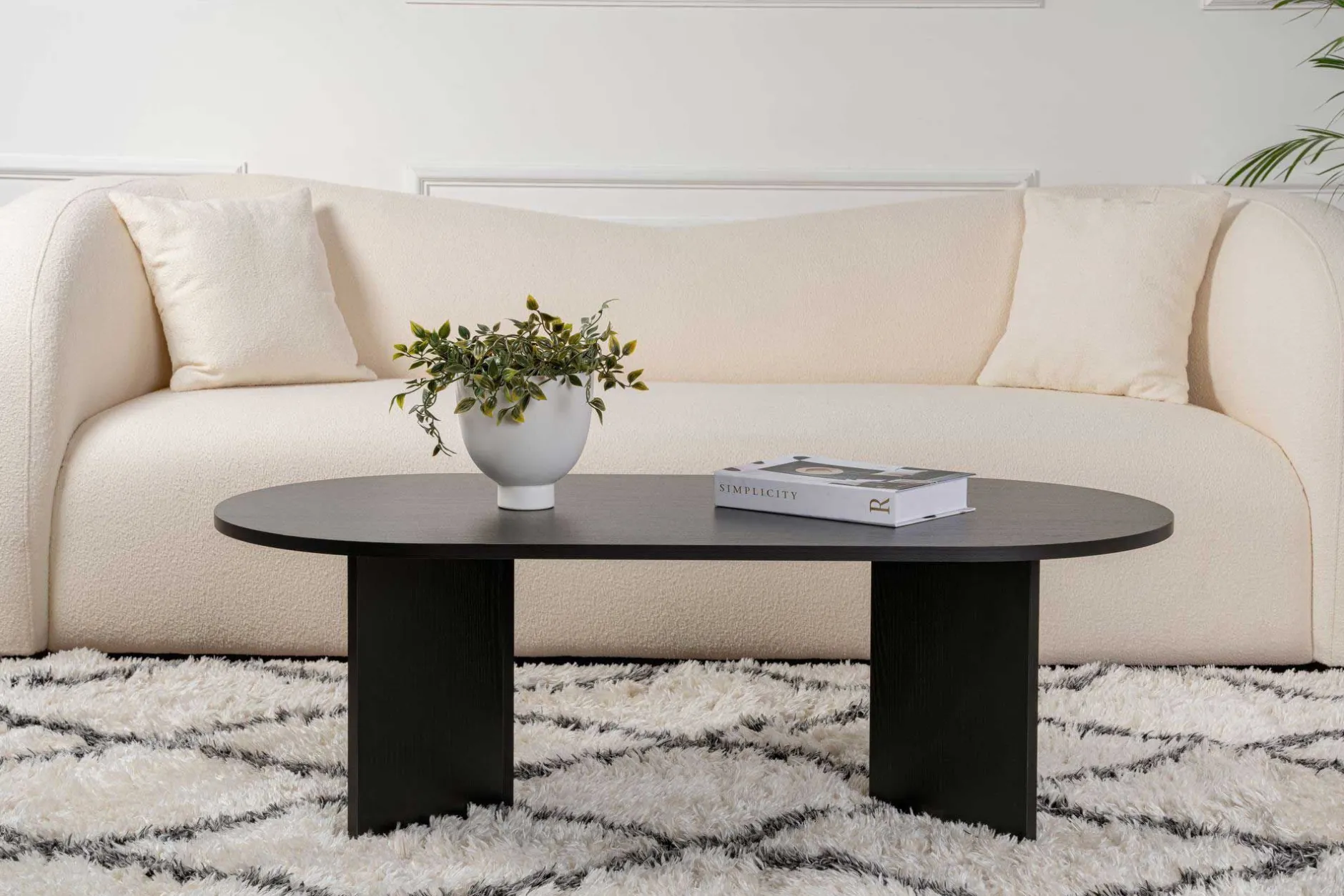 Sable Couchtisch | 100% MELAMIN | Holz Schwarz