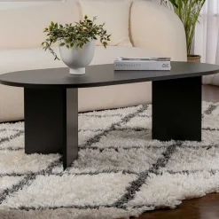Sable Couchtisch | 100% MELAMIN | Holz Schwarz
