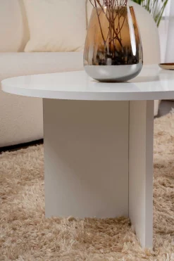 Sable Couchtisch | 100 % MELAMIN | Weiß