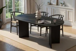 Sablin Esstisch | 100% MELAMIN | Holz Schwarz