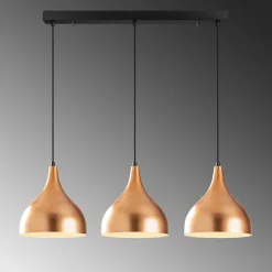 Sağlam Kronleuchter | METALLGEHÄUSE | Kupfer, Schwarz