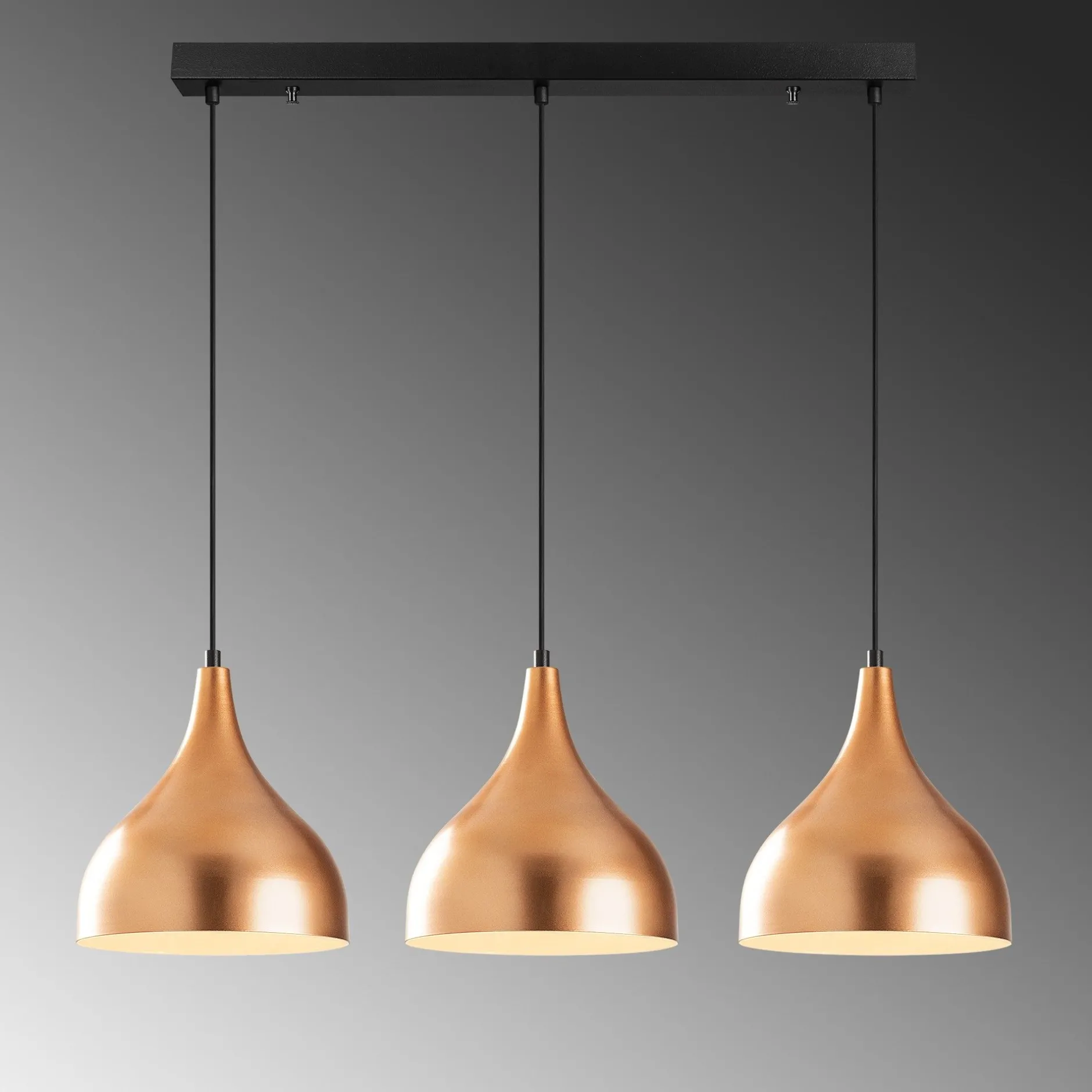 Sağlam Kronleuchter | METALLGEHÄUSE | Kupfer, Schwarz