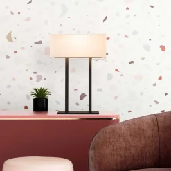 Salihini Tischlampe | IRON BODY | Weiß, Schwarz