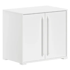 Sammie Halbhohes Bett 90x200cm - mit Schreibtisch und Stauraum - weiß