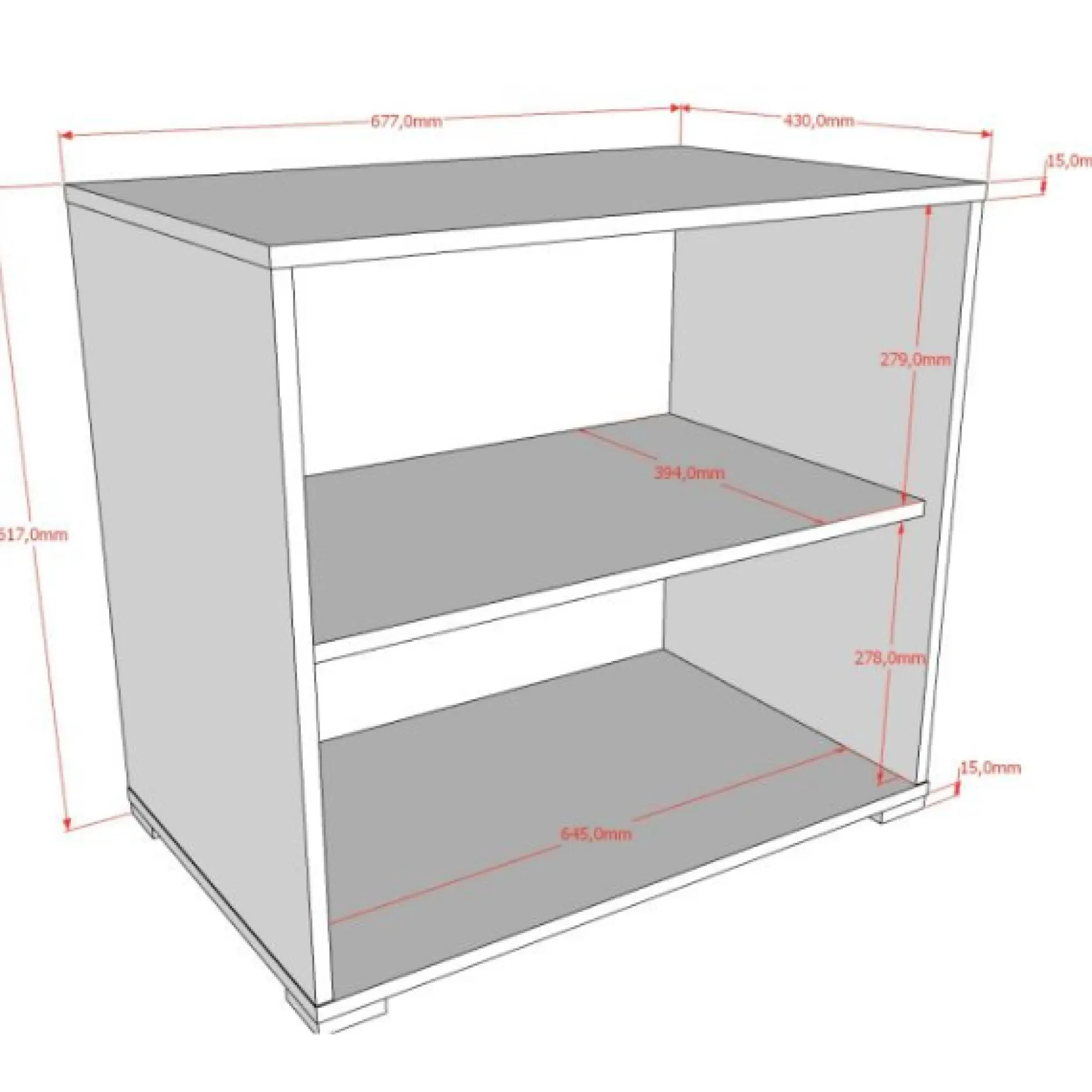Sammie Halbhohes Bett 90x200cm - mit Schreibtisch und Stauraum - weiß
