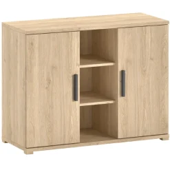 SammieJugendzimmer : Bett 90x200cm, Nachttisch, Kleiderschrank, Kommode - Eichendekor