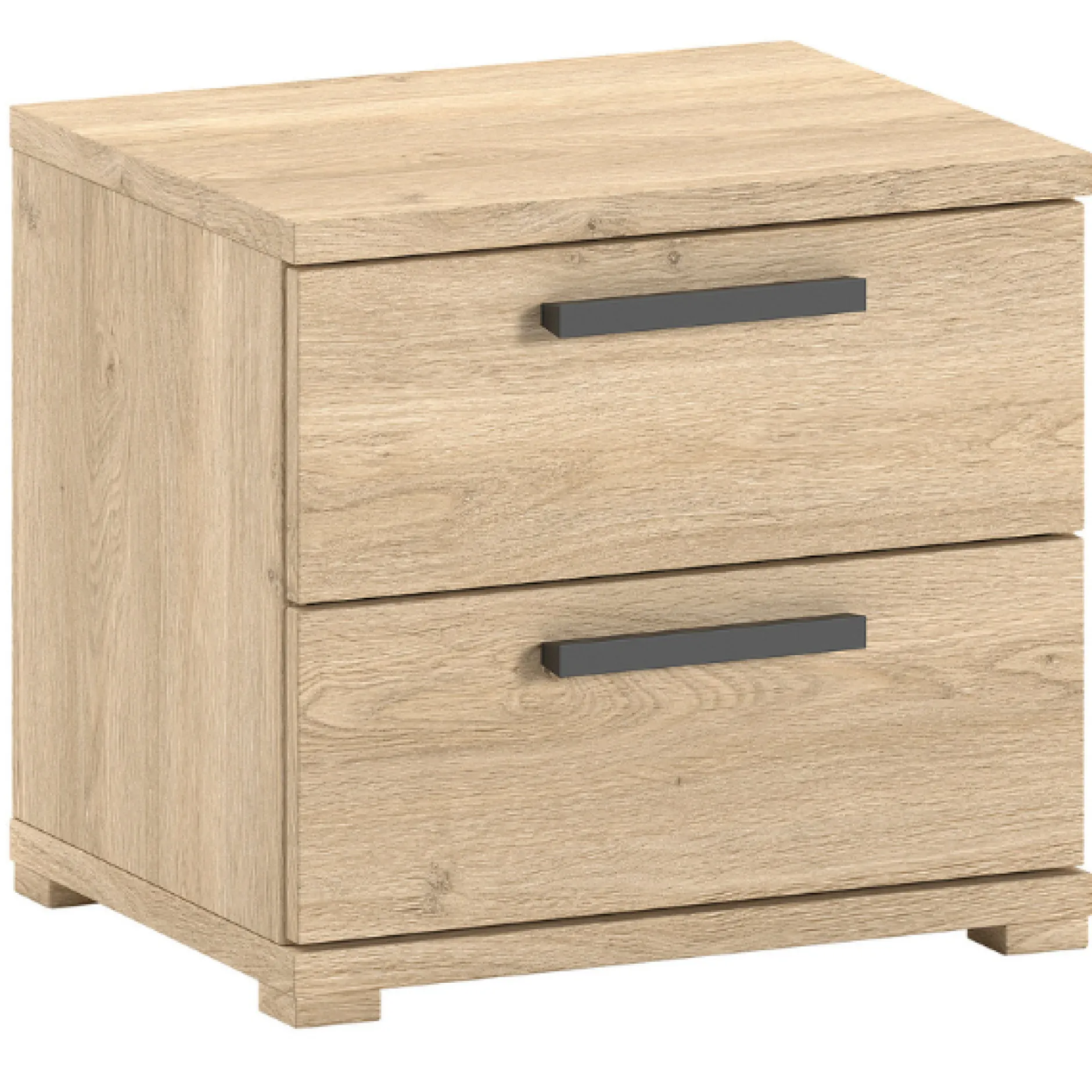 SammieJugendzimmer : Bett 90x200cm, Nachttisch, Kleiderschrank, Kommode - Eichendekor