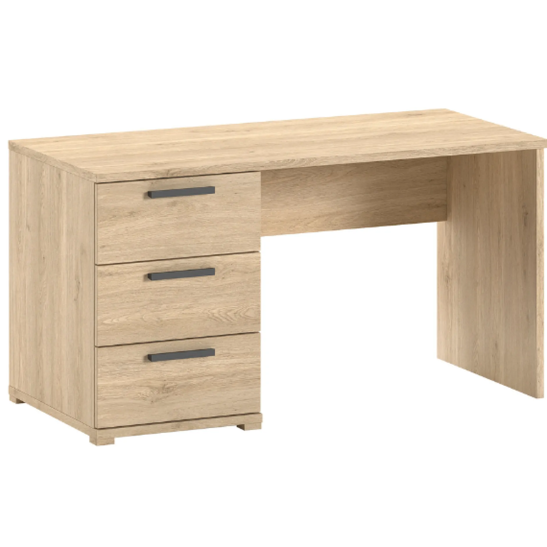 SammieJugendzimmer : Bett 90x200cm, Nachttisch, Kleiderschrank, Schreibtisch - Eichendekor