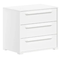 Sammie Kommode 68x43x61cm - 3 Schubladen - weiß