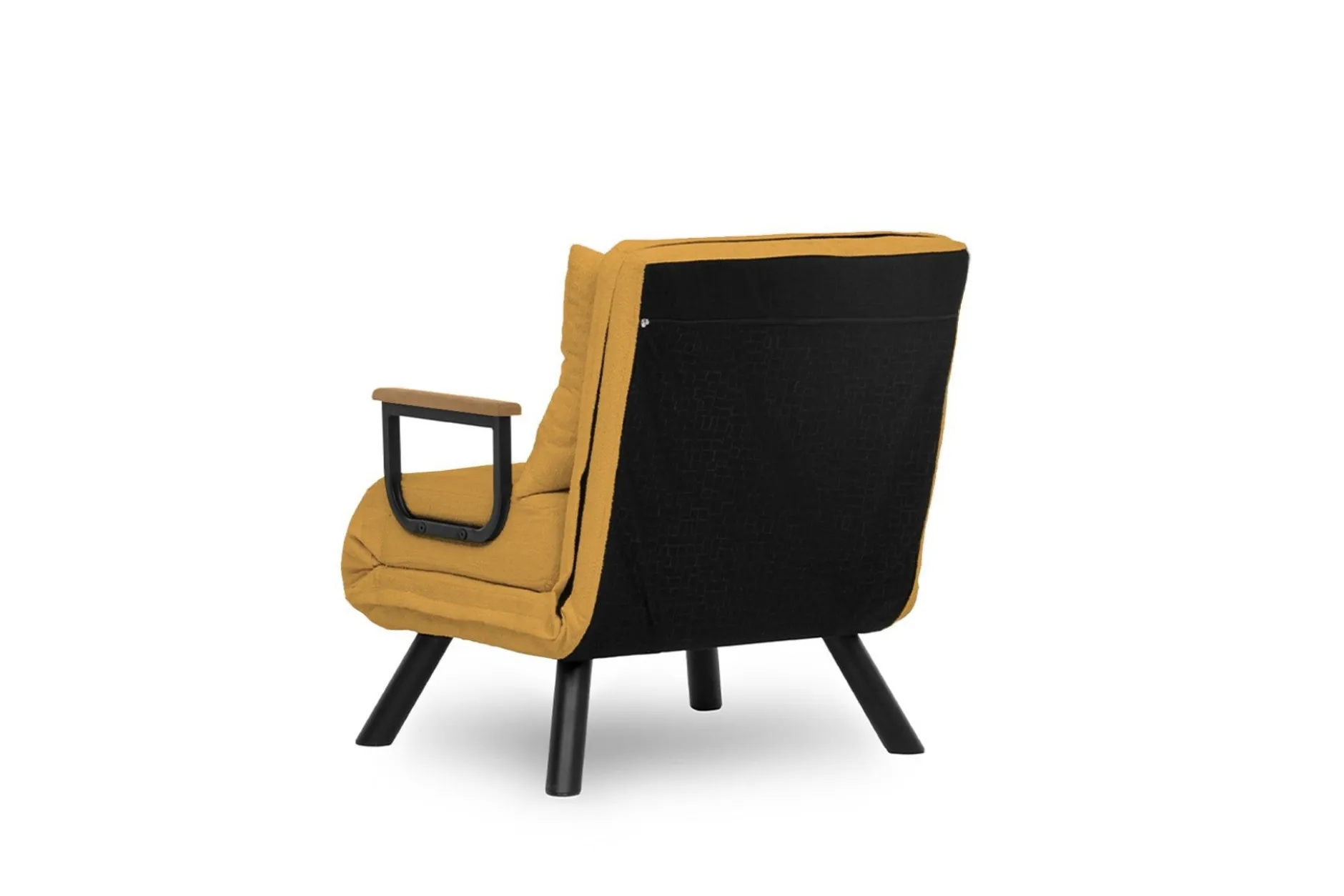 Sando 1-Sitzer-Schlafsofa | Metallrahmen | Senfgelb