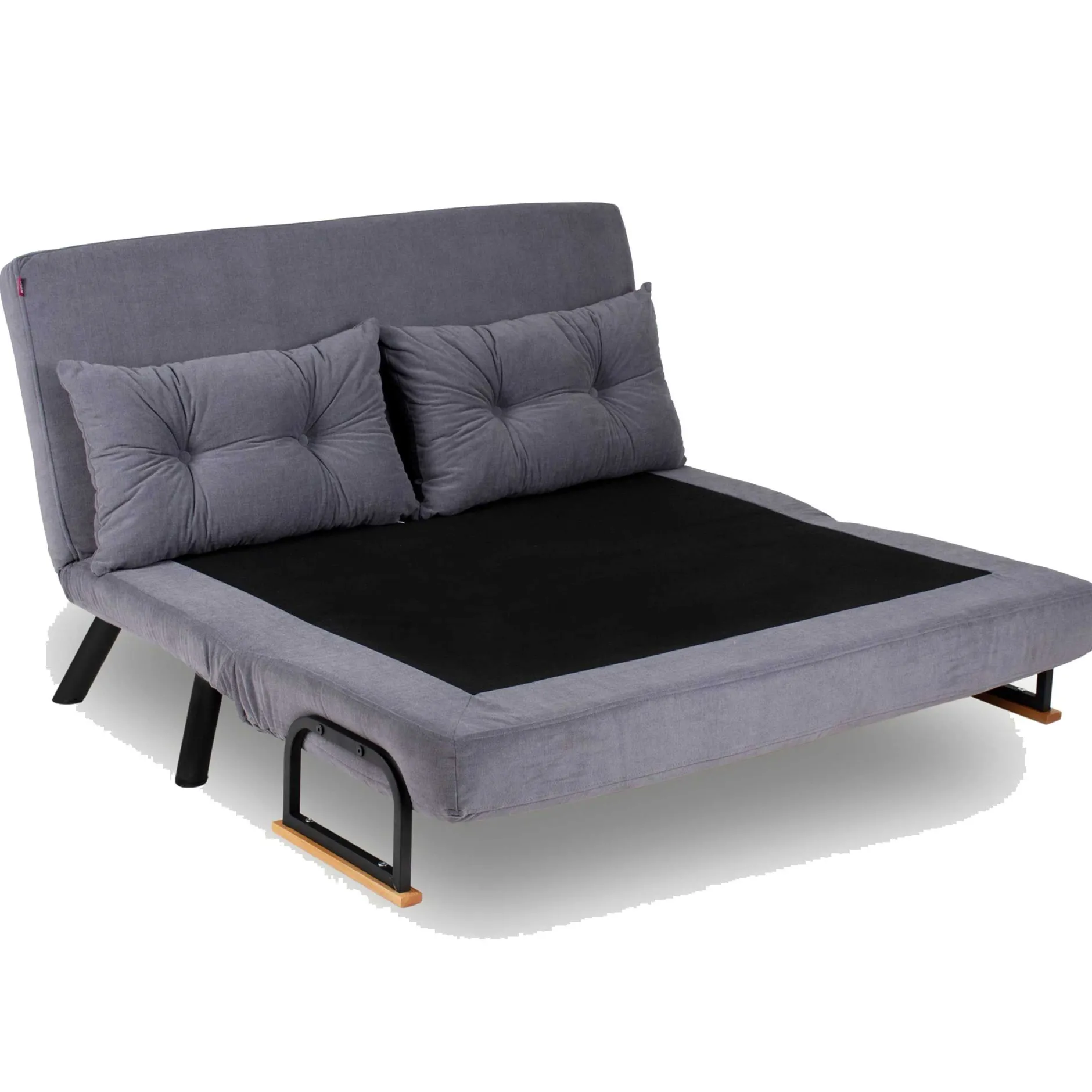 Sando 2-Sitzer-Schlafsofa | Metallrahmen | Grau