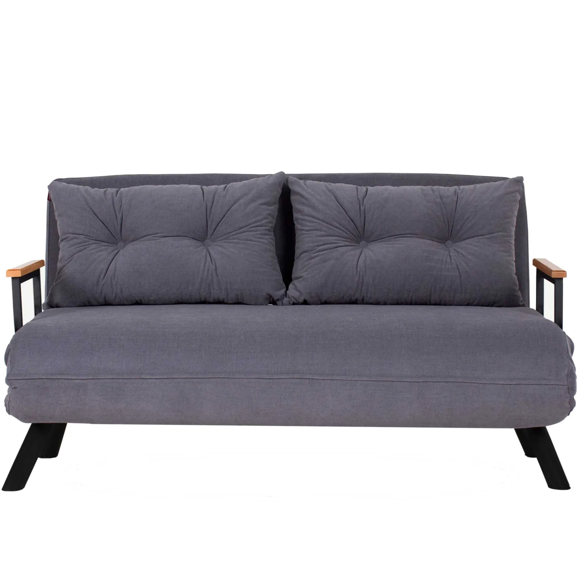 Sando 2-Sitzer-Schlafsofa | Metallrahmen | Grau