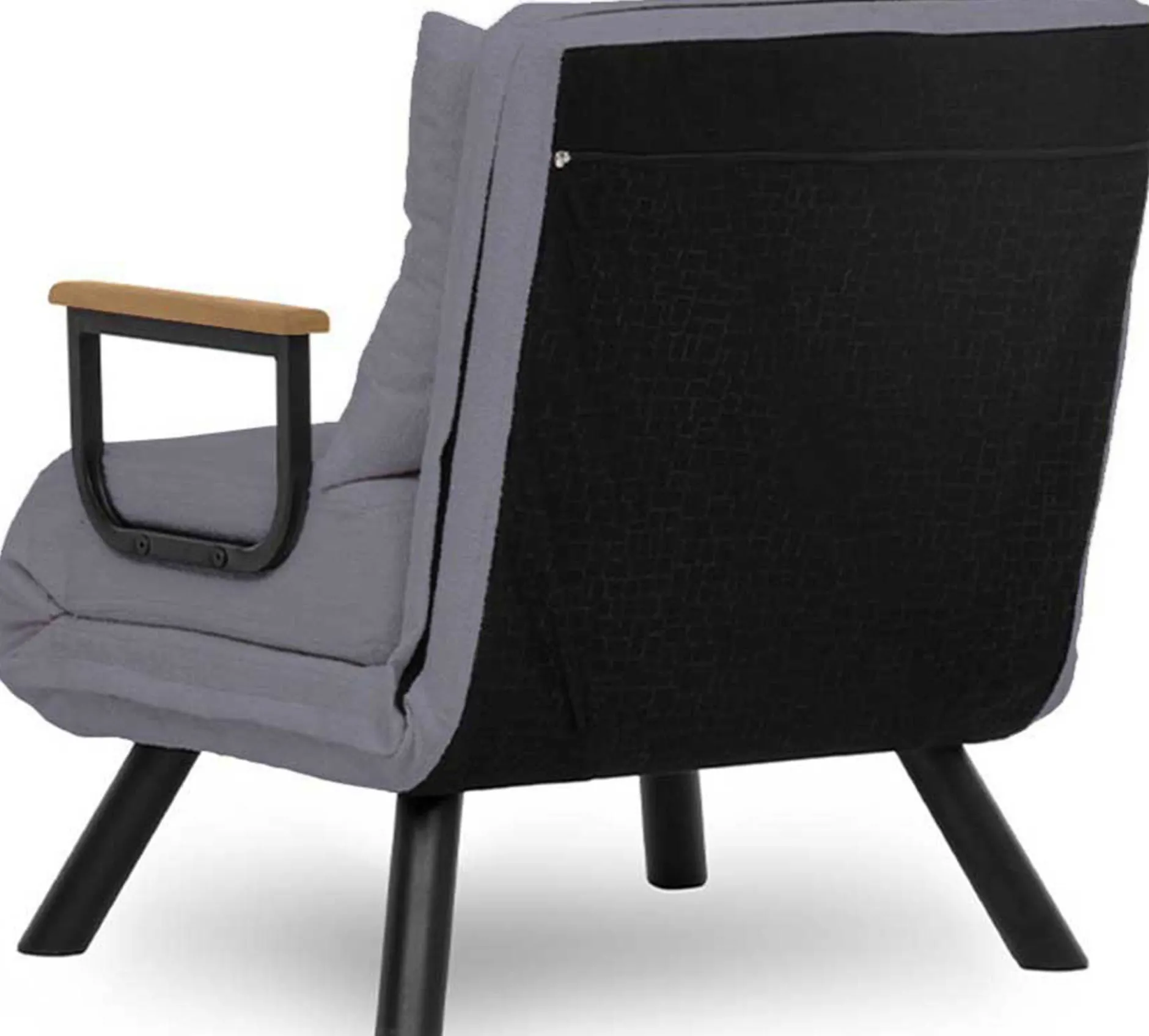 Sando 1-Sitzer-Schlafsofa | Metallrahmen | Grau