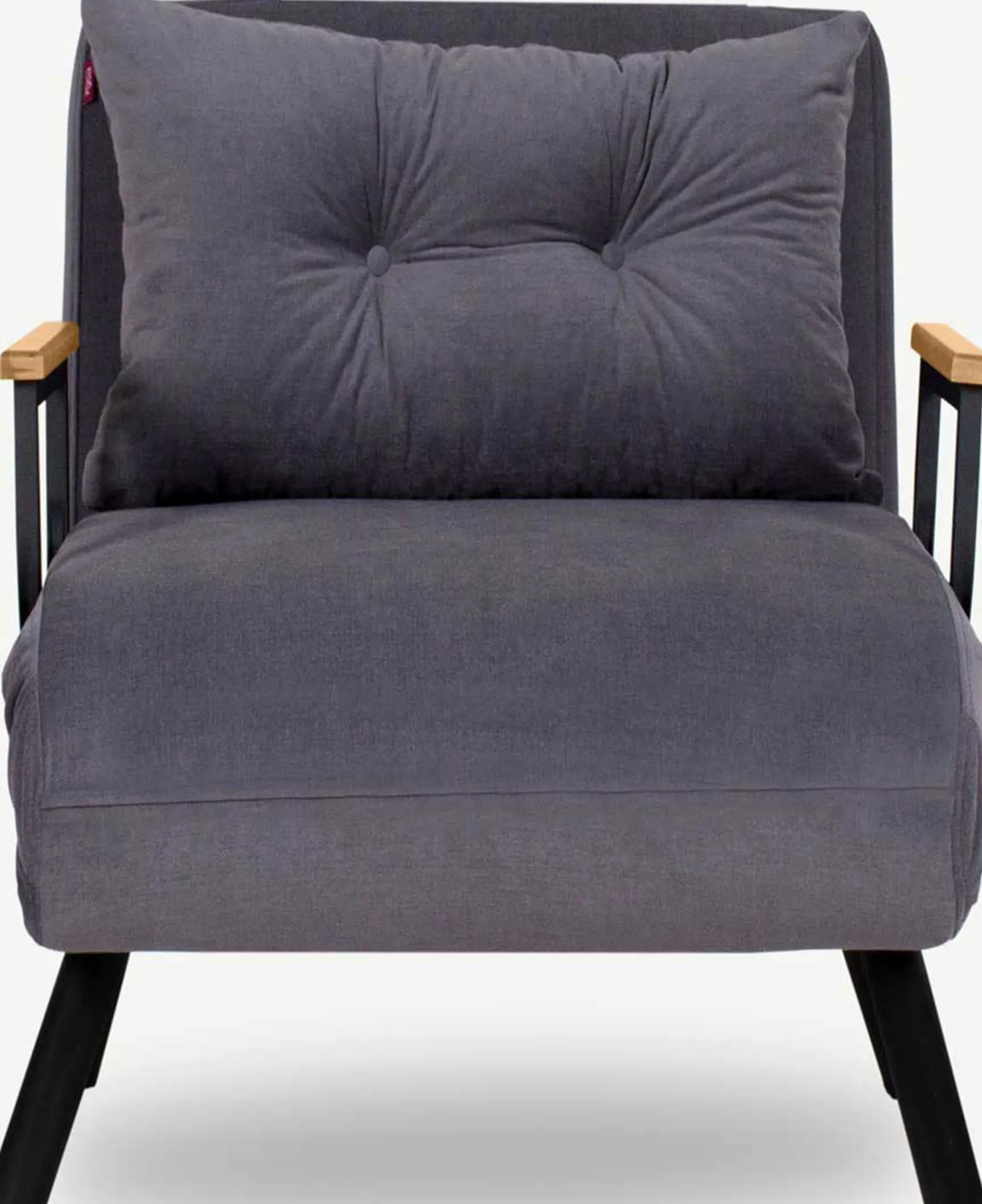 Sando 1-Sitzer-Schlafsofa | Metallrahmen | Grau