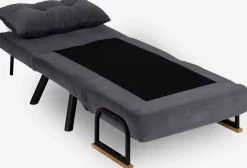 Sando 1-Sitzer-Schlafsofa | Metallrahmen | Grau
