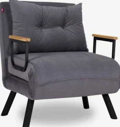 Sando 1-Sitzer-Schlafsofa | Metallrahmen | Grau