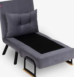 Sando 1-Sitzer-Schlafsofa | Metallrahmen | Grau
