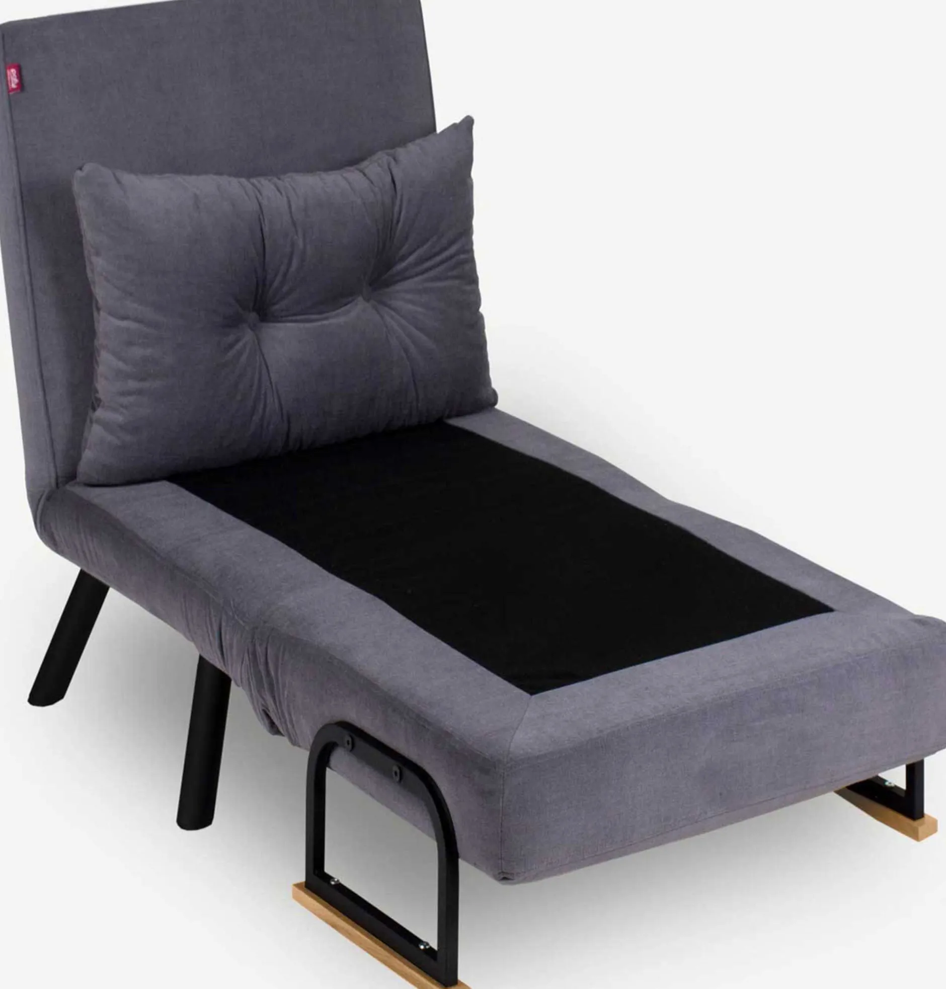 Sando 1-Sitzer-Schlafsofa | Metallrahmen | Grau