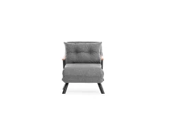 Sando 1-Sitzer-Schlafsofa | Metallrahmen | Hellgrau