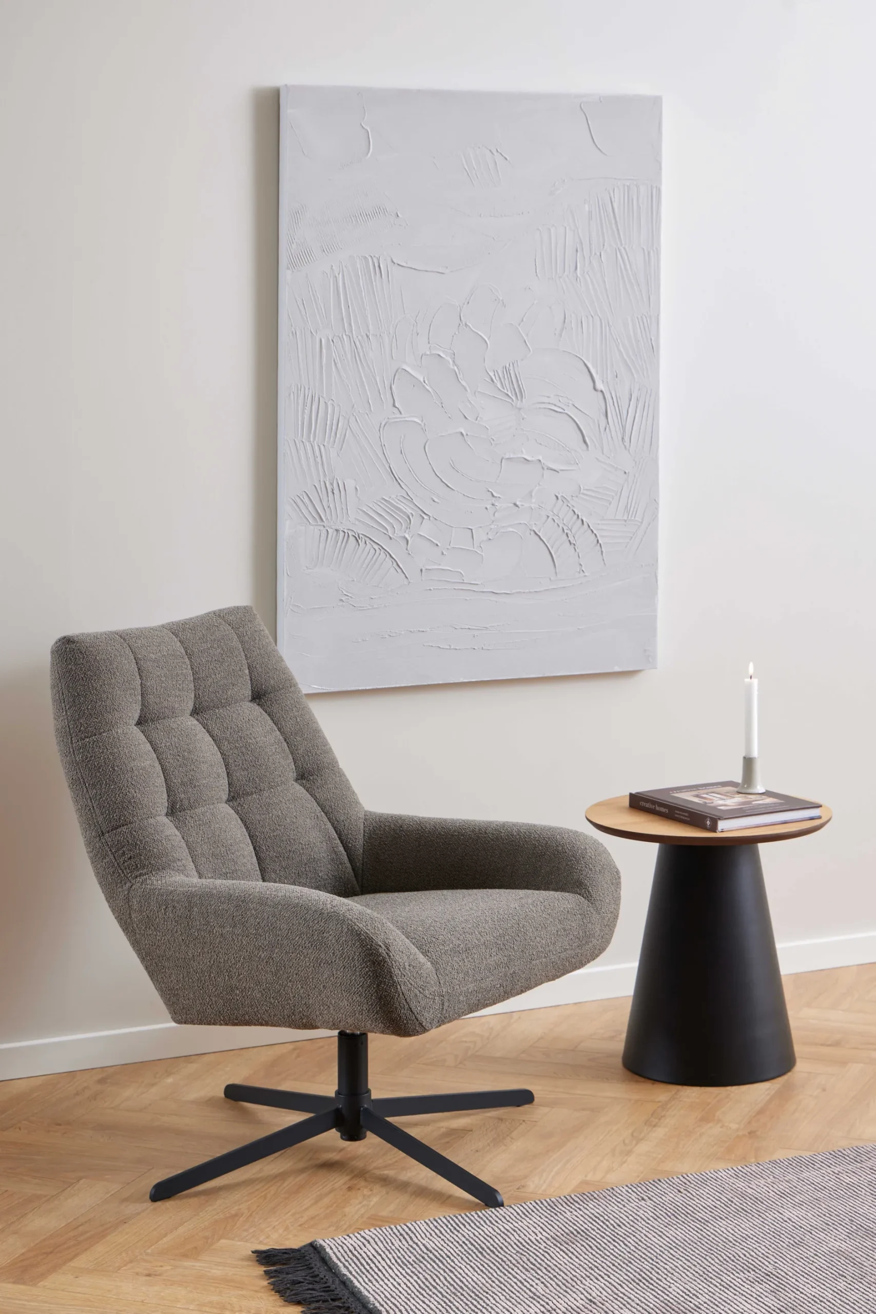 Sarina Couchtisch Ø45cm - Eiche furniert