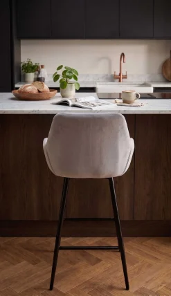 Satz von 2 Barhockern Amman 65cm - grau