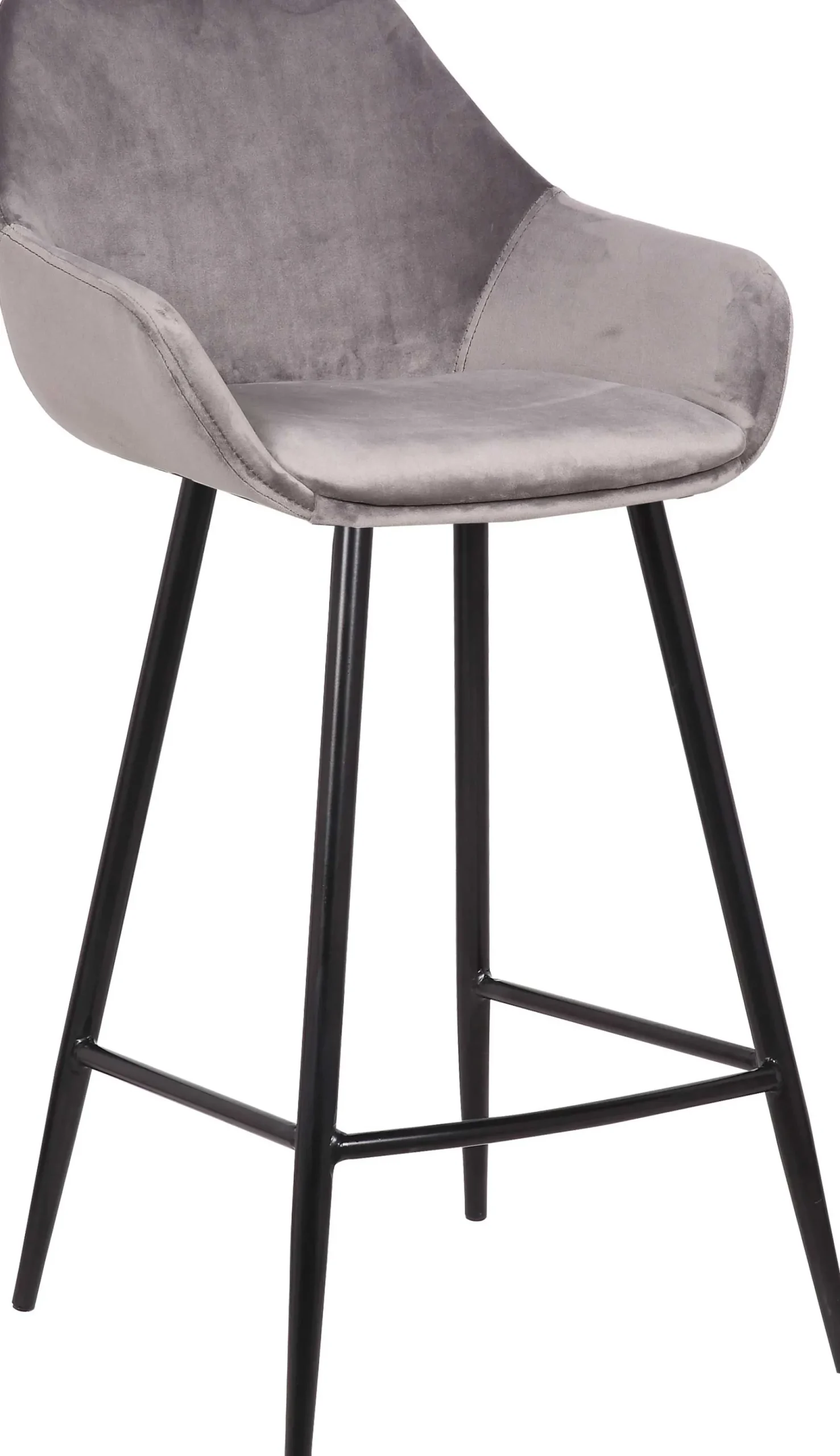 Satz von 2 Barhockern Amman 65cm - grau