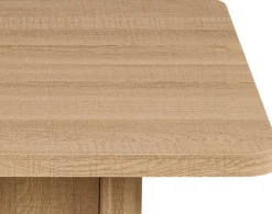 Satz von 2 Couchtischen Arallo - 120x120x38cm - Eiche Dekor
