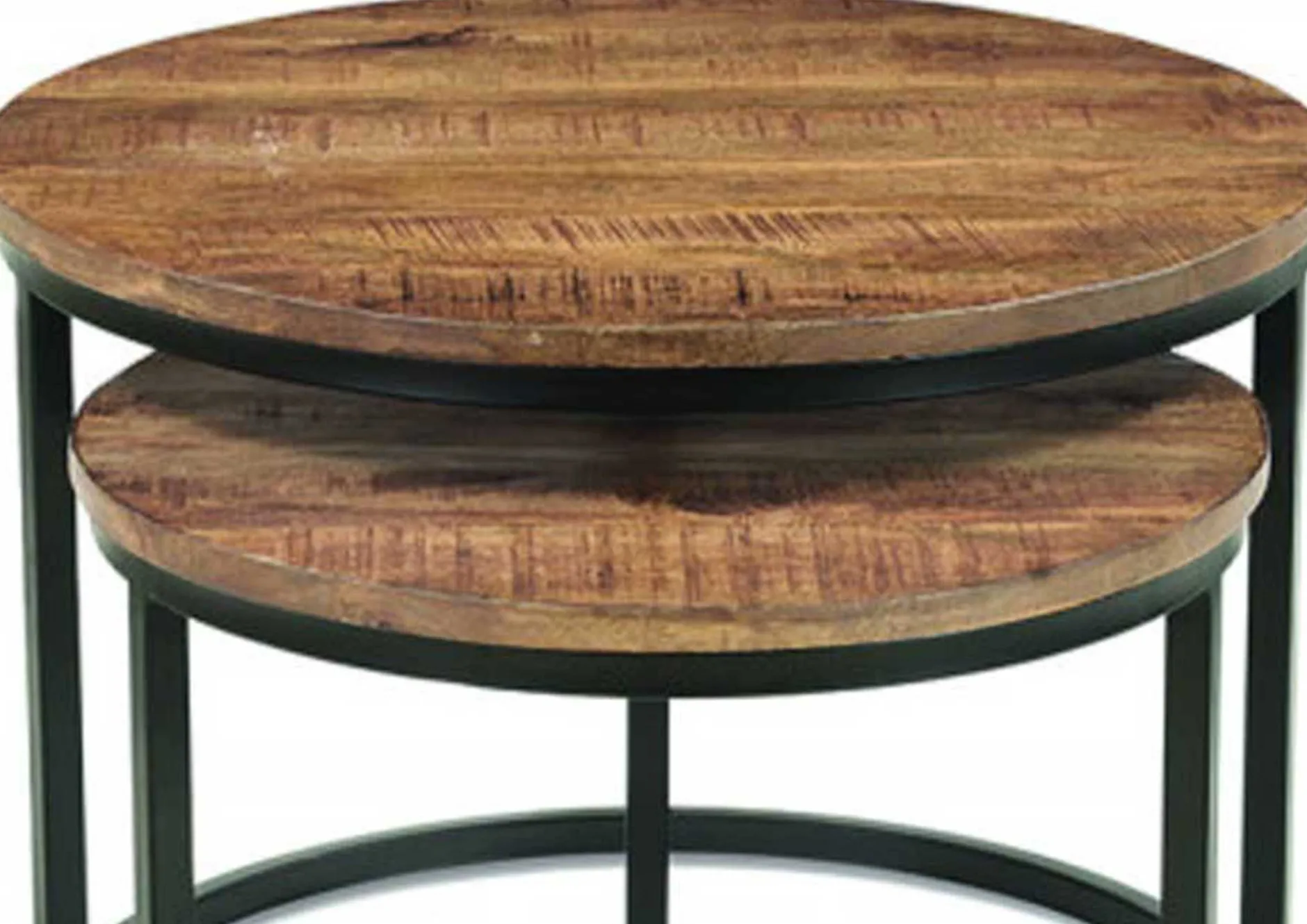 Satz von 2 Couchtischen Gaja-Magnolienholz