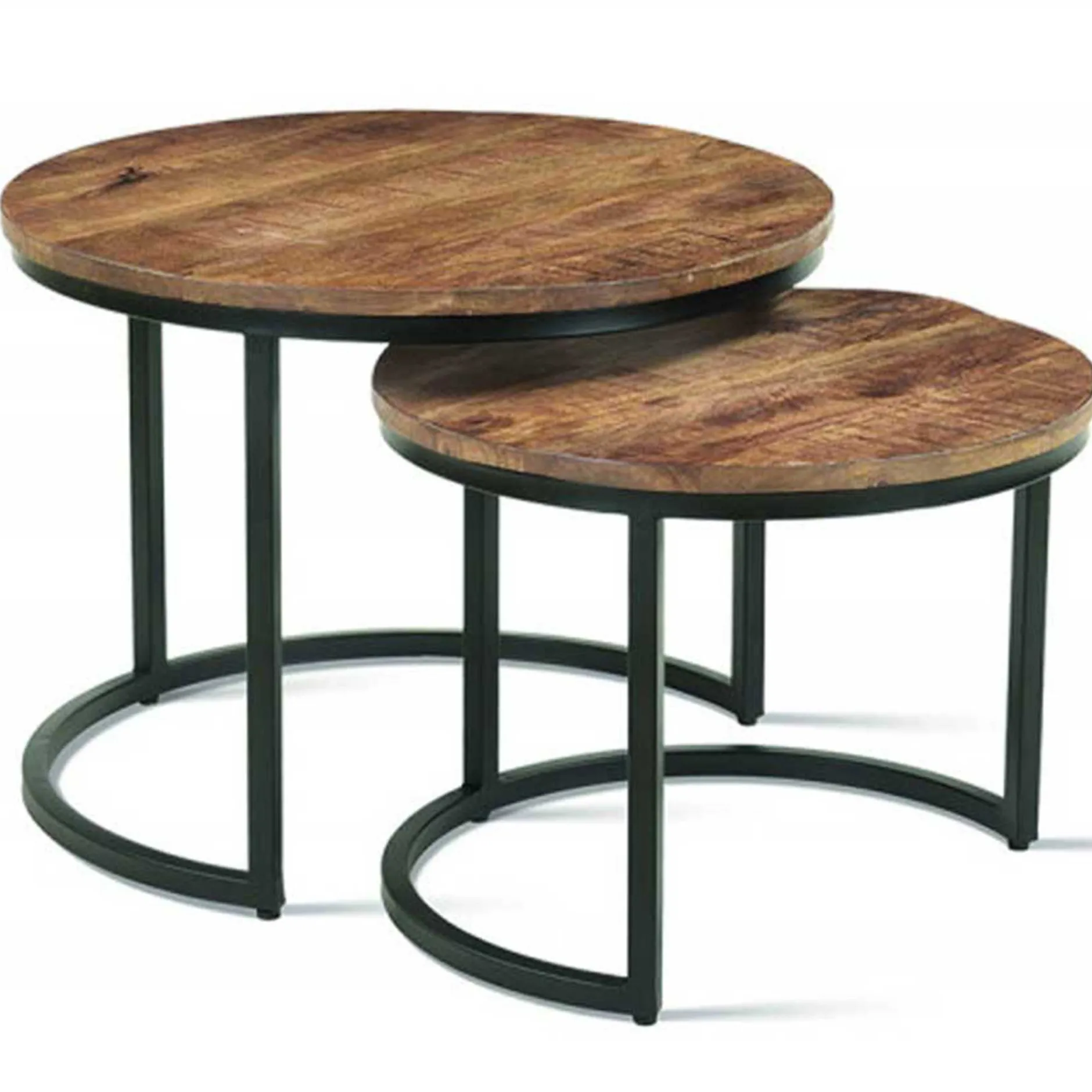 Satz von 2 Couchtischen Gaja-Magnolienholz