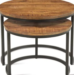 Satz von 2 Couchtischen Gaja-Magnolienholz