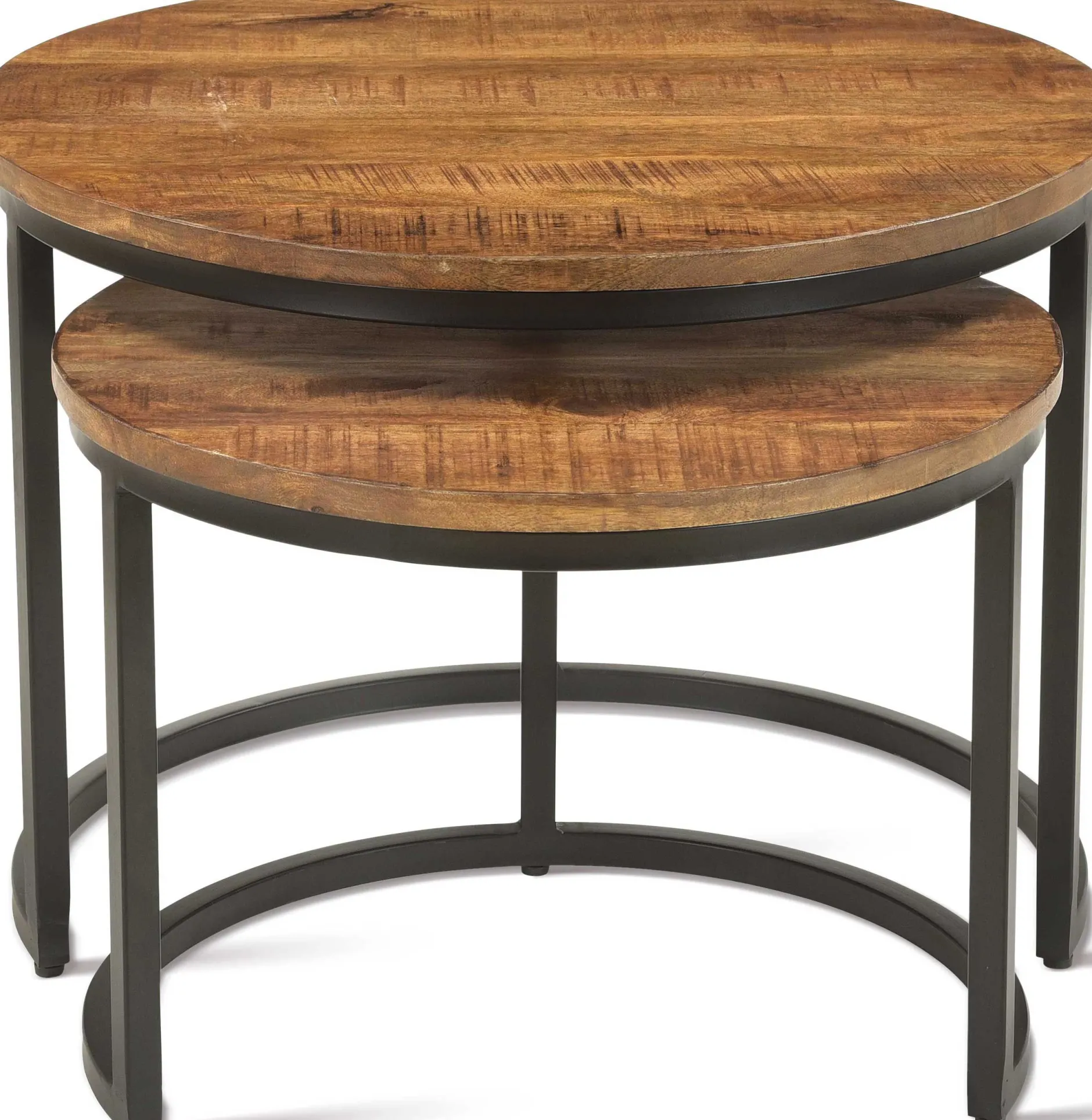 Satz von 2 Couchtischen Gaja-Magnolienholz