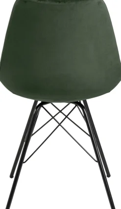 Schalensitz Irma aus Samt - waldgrün/schwarz