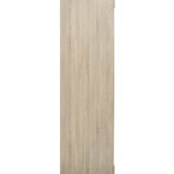 Schiebeschrank Mike mit Spiegeltür | Sonoma, Spanplatte, MDF | 197,5 x 182,5 x 52,5 cm