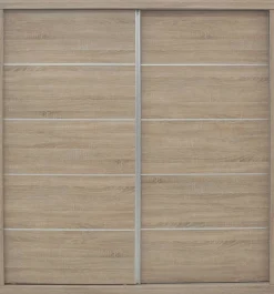 Schiebetürenschrank 'Mike' - Sonoma-Ausführung | H197,5 x B182,5 x T52,5 cm