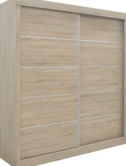 Schiebetürenschrank 'Mike' - Sonoma-Ausführung | H197,5 x B182,5 x T52,5 cm