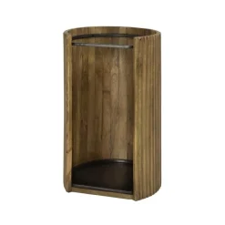 Schirmständer Welle - 33x28x50cm - Mangoholz massiv