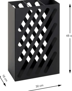 Schirmständer | 30 x 16 x 48 cm | Schwarz