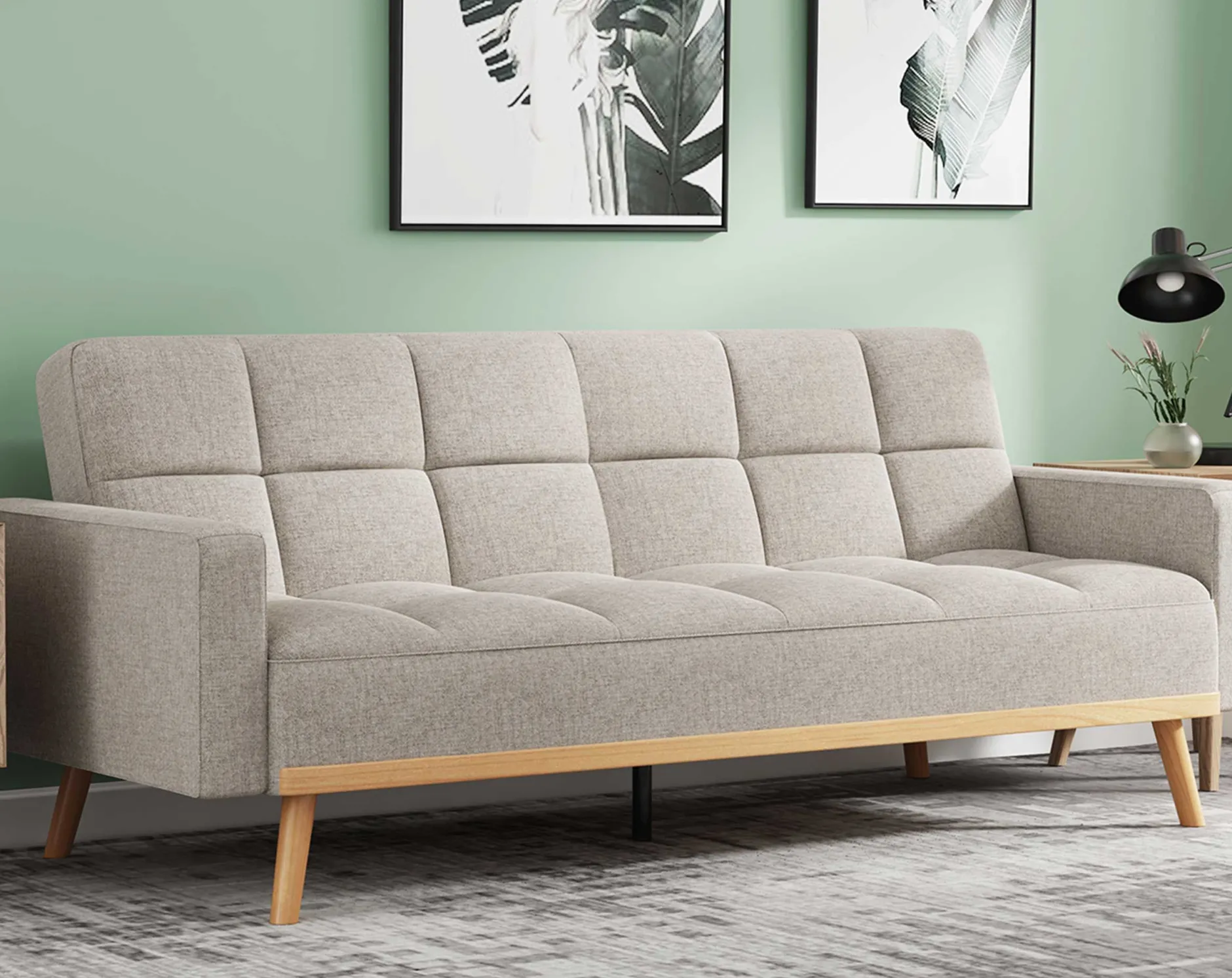 Schlafsofa Adana | 214 x 84 x 84 cm | Beige