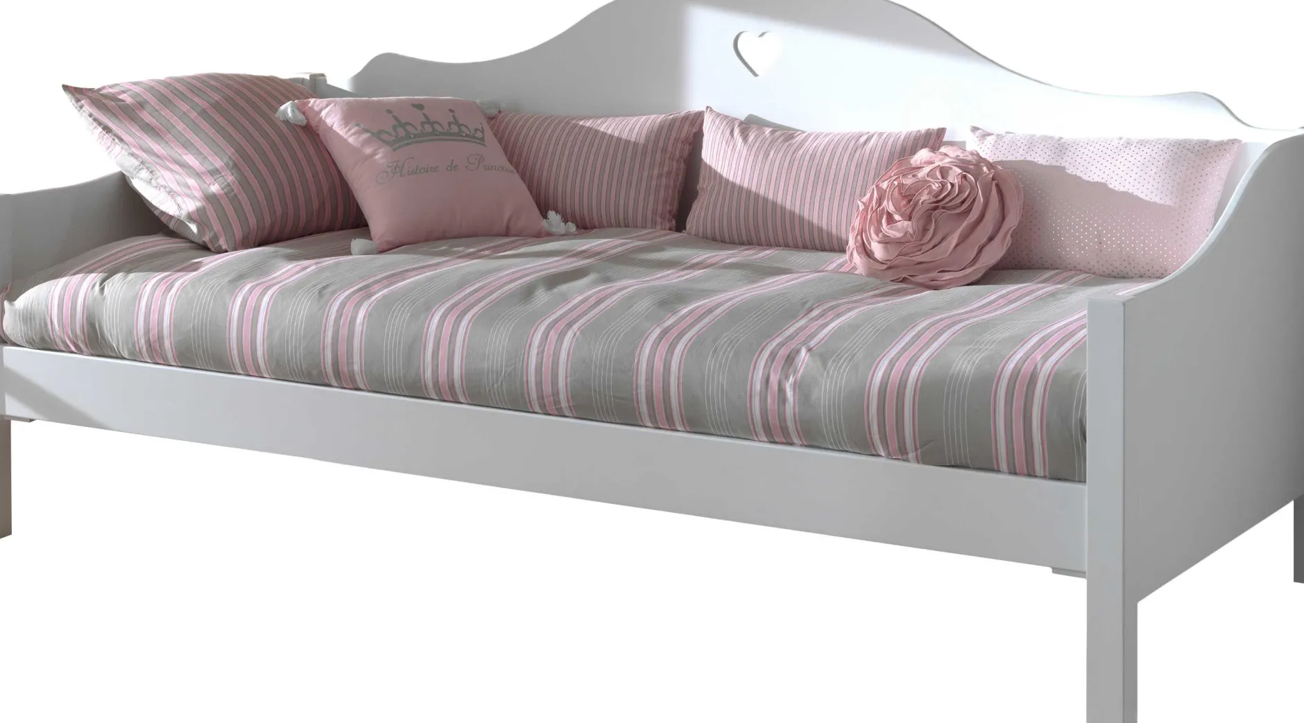 Schlafsofa Amori 90x200cm mit Bettkasten - weiß