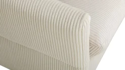 Schlafsofa Maho - 178x96x85cm - beige gerippter Samt