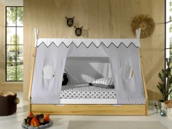 Schlafzelt Tipi Polyester - grau