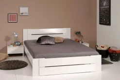Schlafzimmerkombination Bianca | Französisches Bett und zwei Nachttische