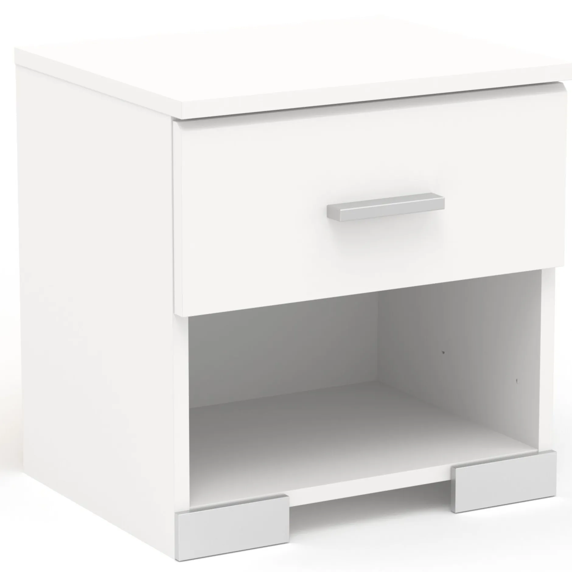 Schlafzimmerset Alma | Doppelbett, zwei Nachttische, Kleiderschrank