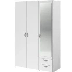 Schlafzimmerset Alma | Doppelbett, zwei Nachttische, Kleiderschrank