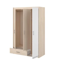 Schlafzimmer-Set Most | Doppelbett mit Stauraum, Kleiderschrank