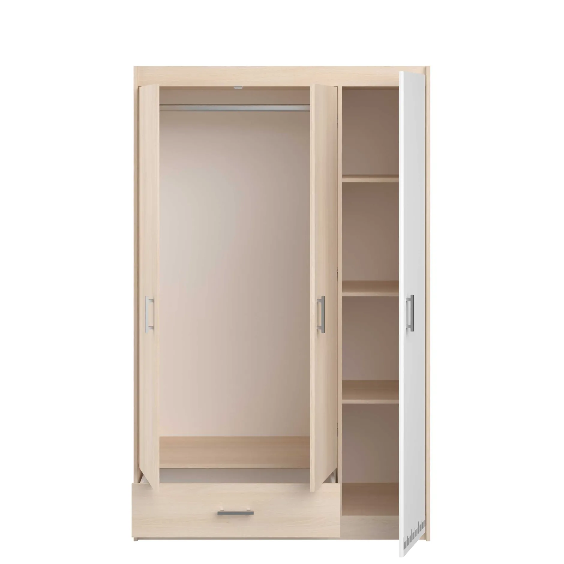 Schlafzimmer-Set Most | Doppelbett mit Stauraum, Kleiderschrank