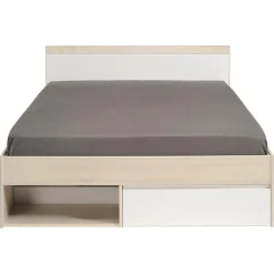 Schlafzimmerset Most | Doppelbett mit Stauraum und Schreibtisch